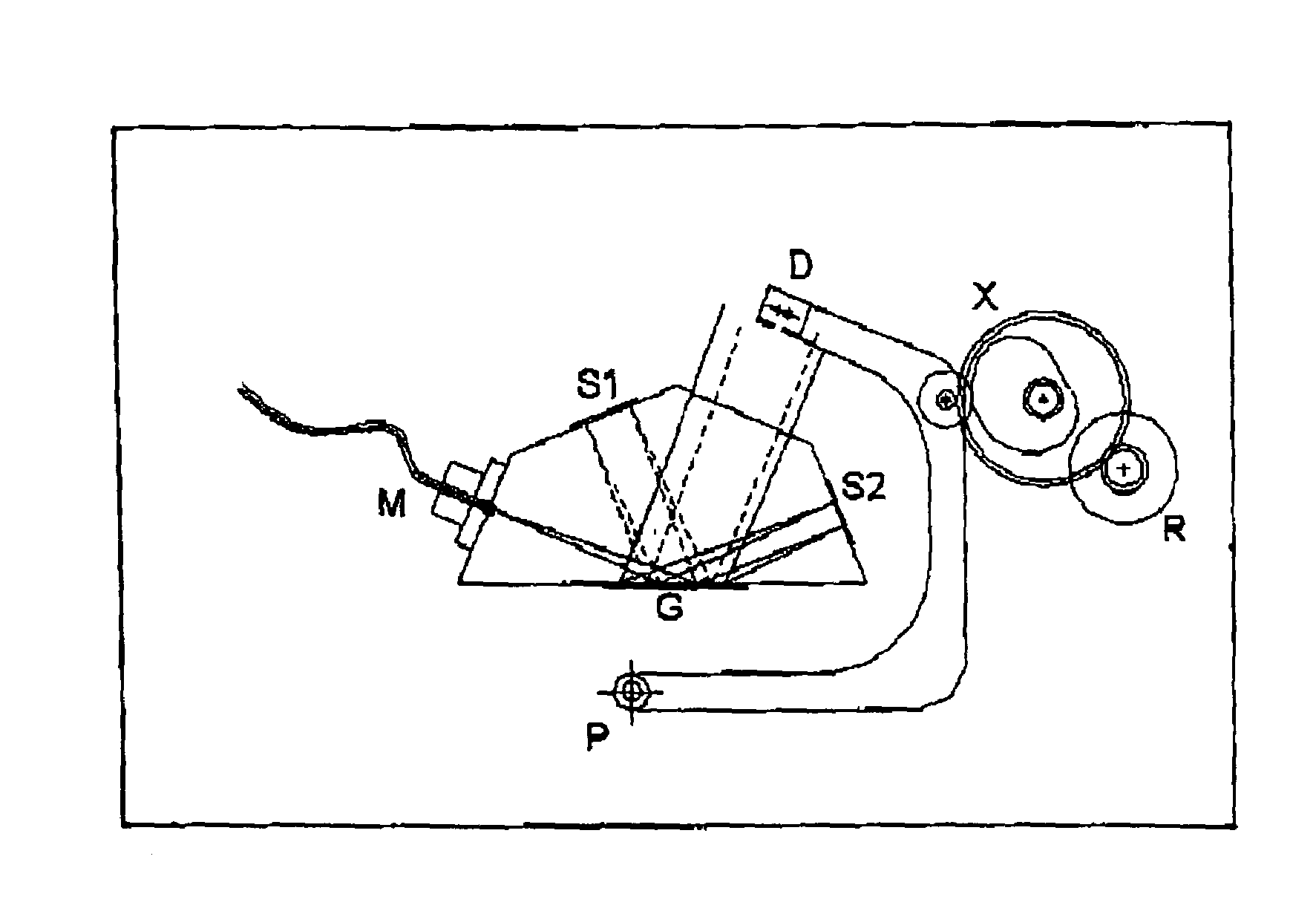 Diffractive interferometric optical device for measuring spectral properties of light