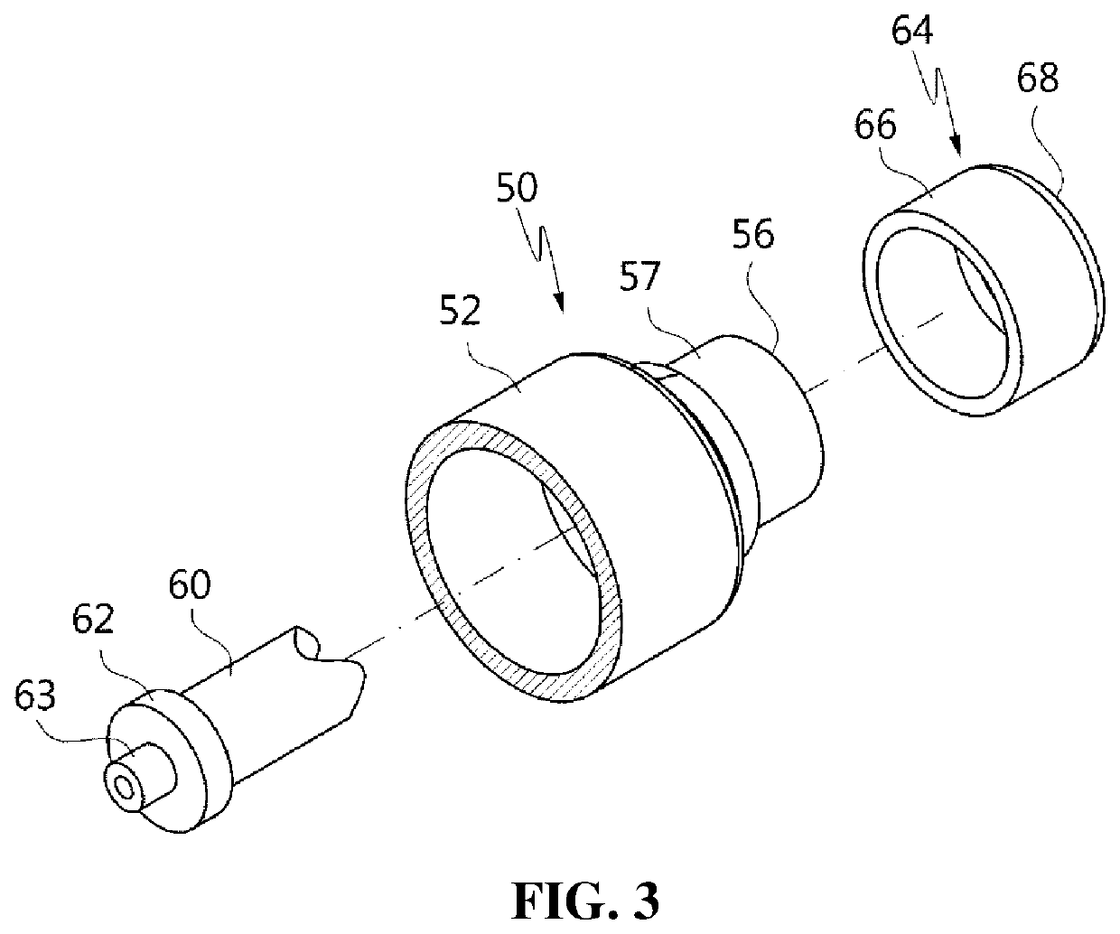 Movable part of circuit breaker for gas-insulated switchgear