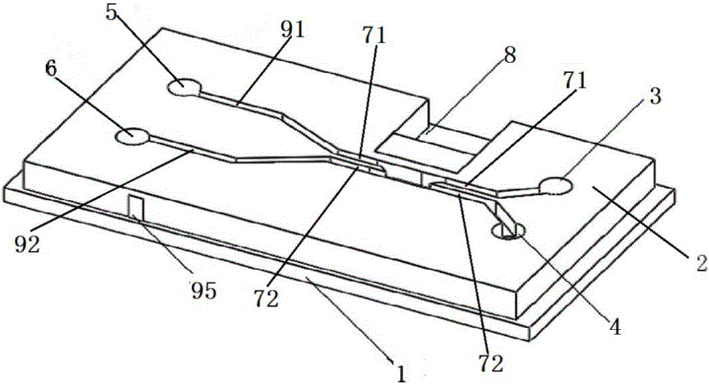 Online particle detection device and method based on microfluidic chip