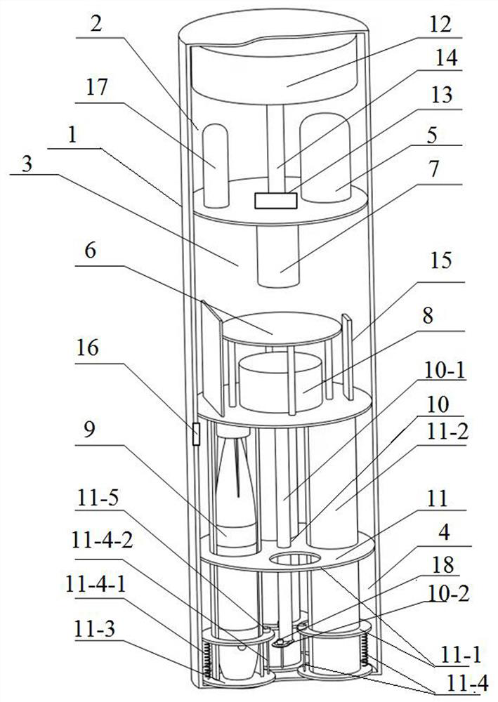 An air-dropped typhoon sea area meteorological and marine environmental information measurement device