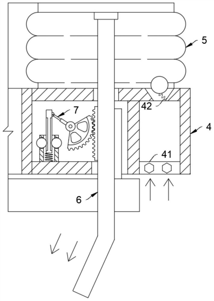 Sinker bar dust removal device of crushing engineering truck and using method thereof