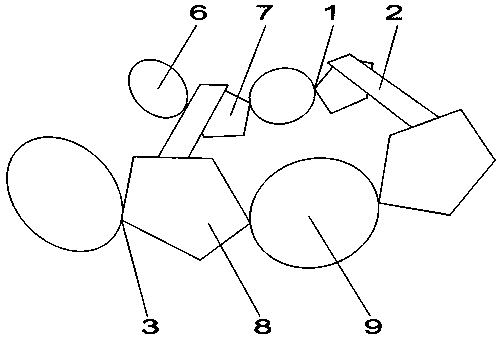 DNA right-hand double helix structure three-dimensional teaching instrument