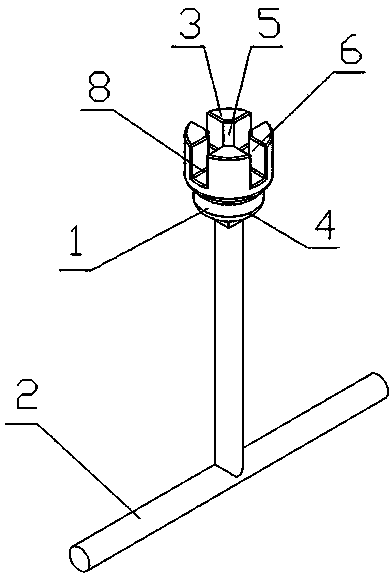 Special socket wrench for automobile tire anti-theft bolt assembly