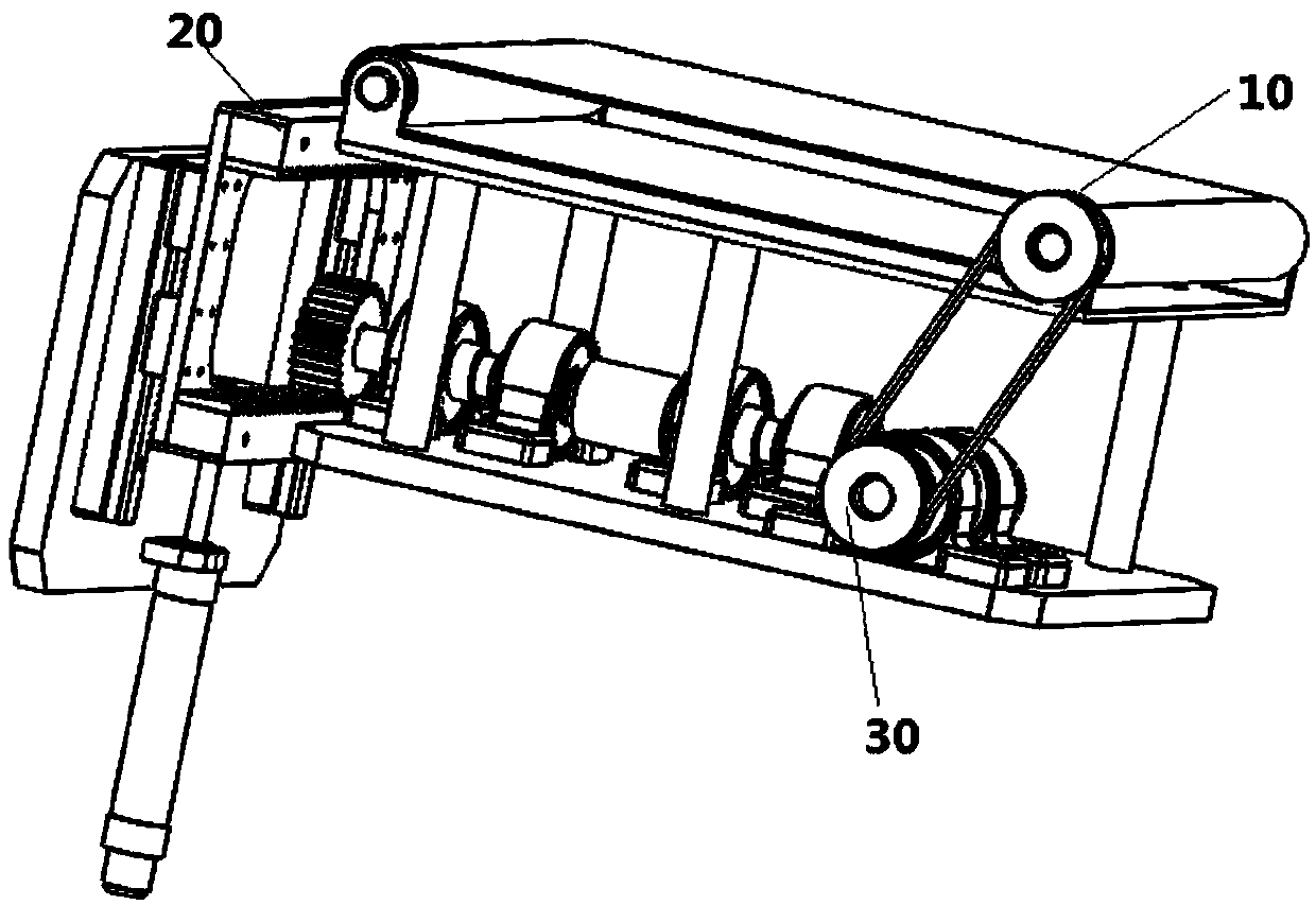 Rack drive type crawler bogie