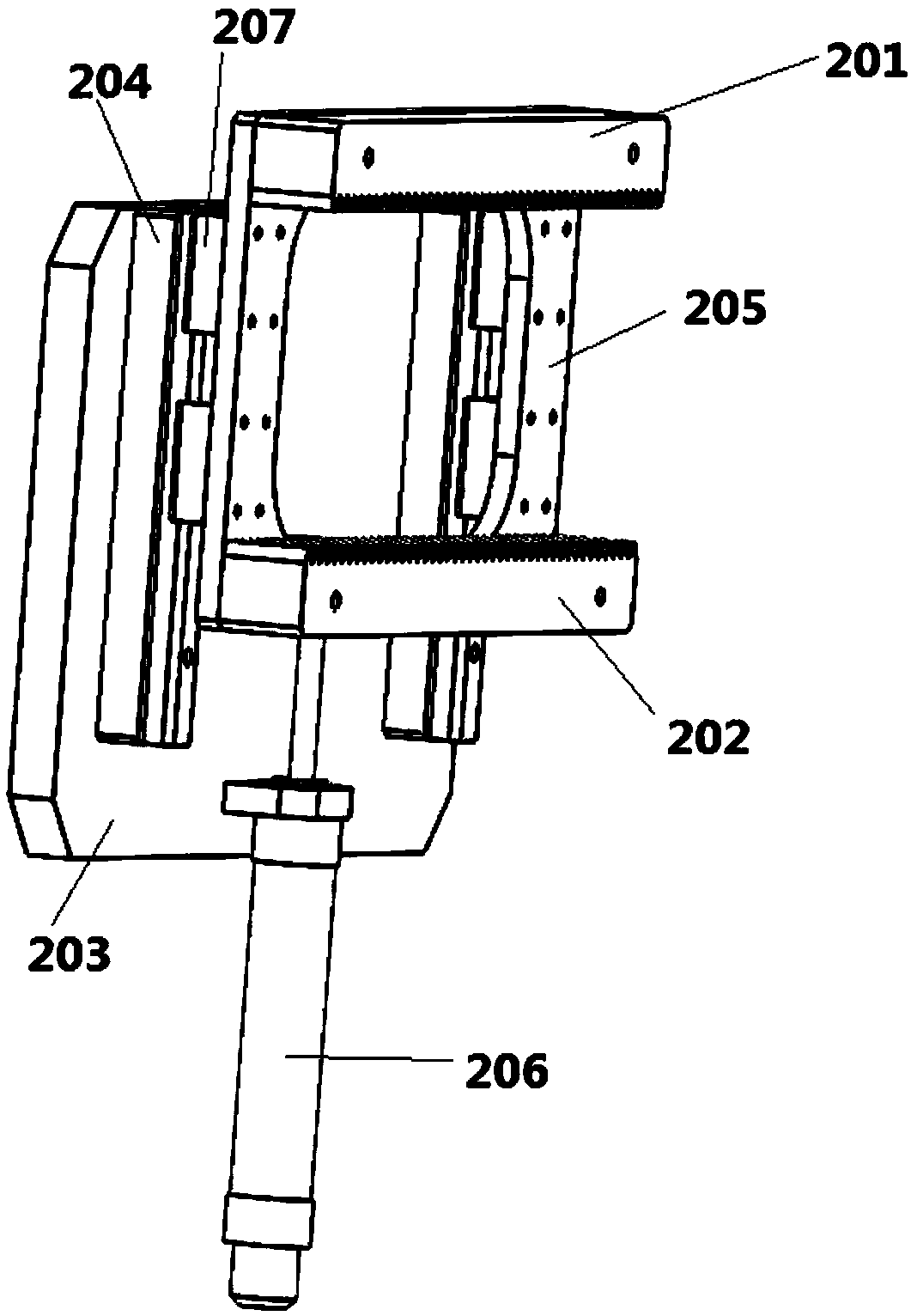 Rack drive type crawler bogie