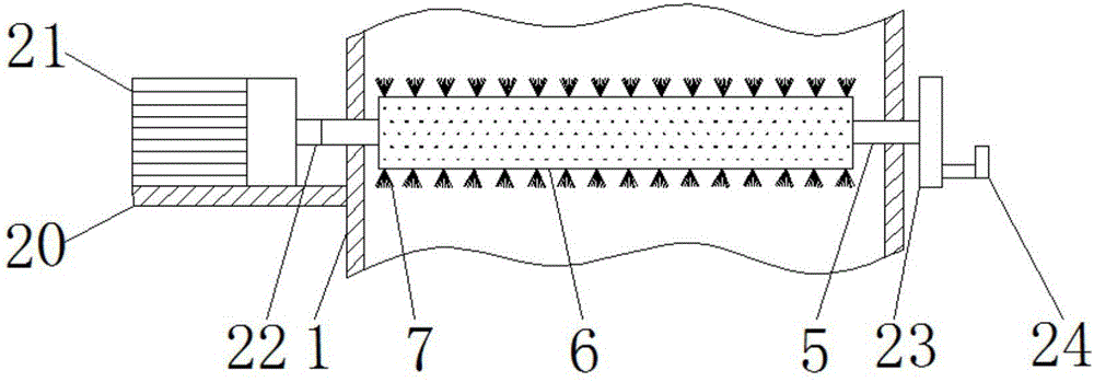 Medical apparatus cleaning device