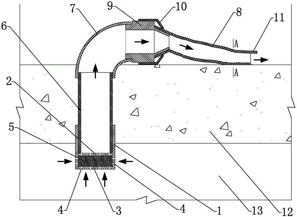 Double wing type plastic soft belt type one-way automatic drainer