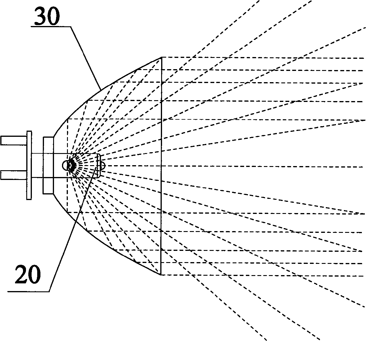 Lamp capable of condensing and flooding light