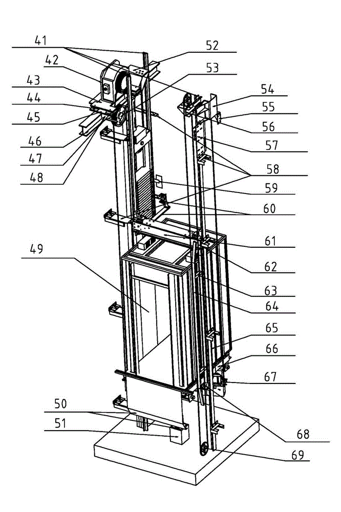 Elevator without engine room