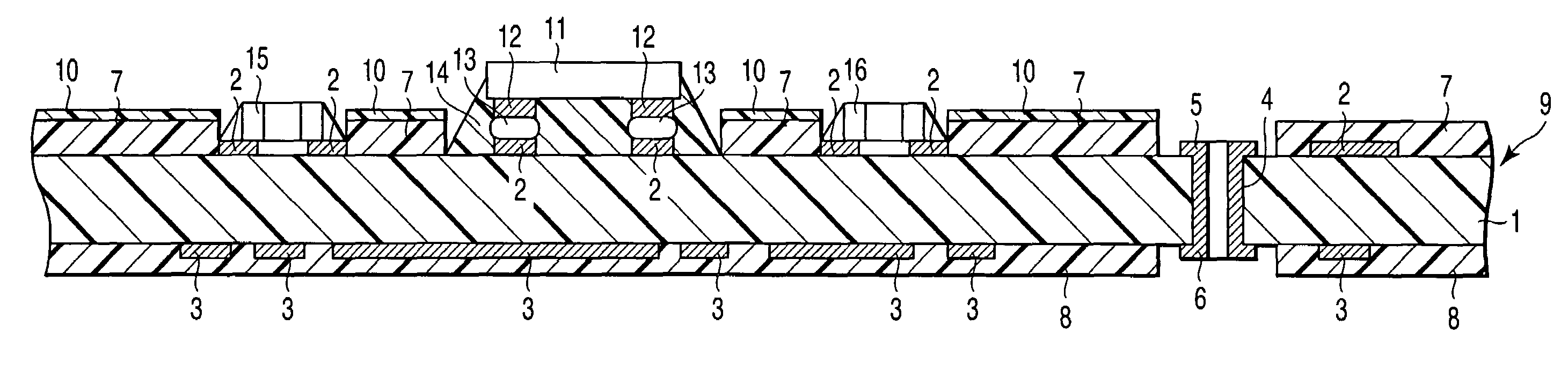 Module substrate and disk apparatus