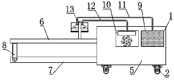 Ironing and pressing all-in-one machine with lint suction function for garment processing