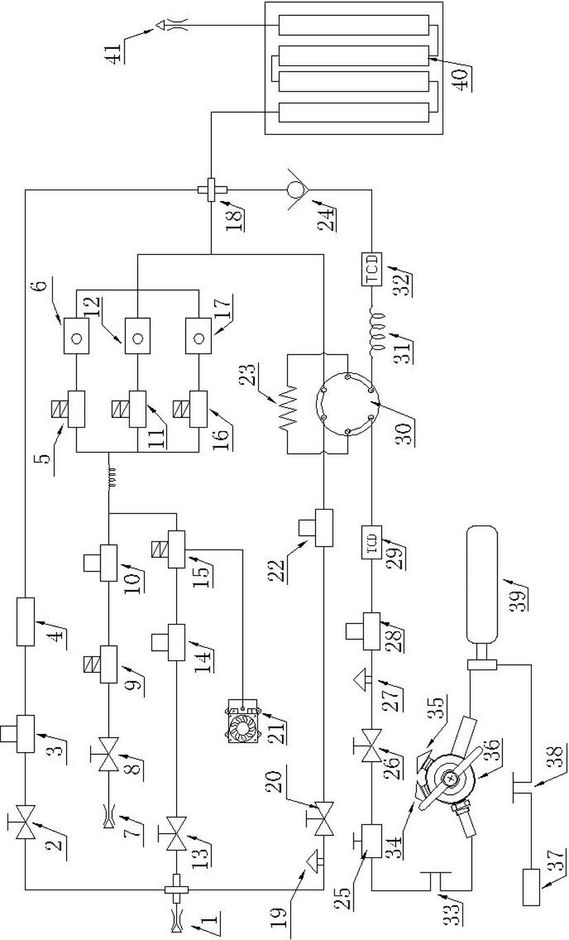 Instrument for analyzing quality of sulfur hexafluoride gas in electric equipment