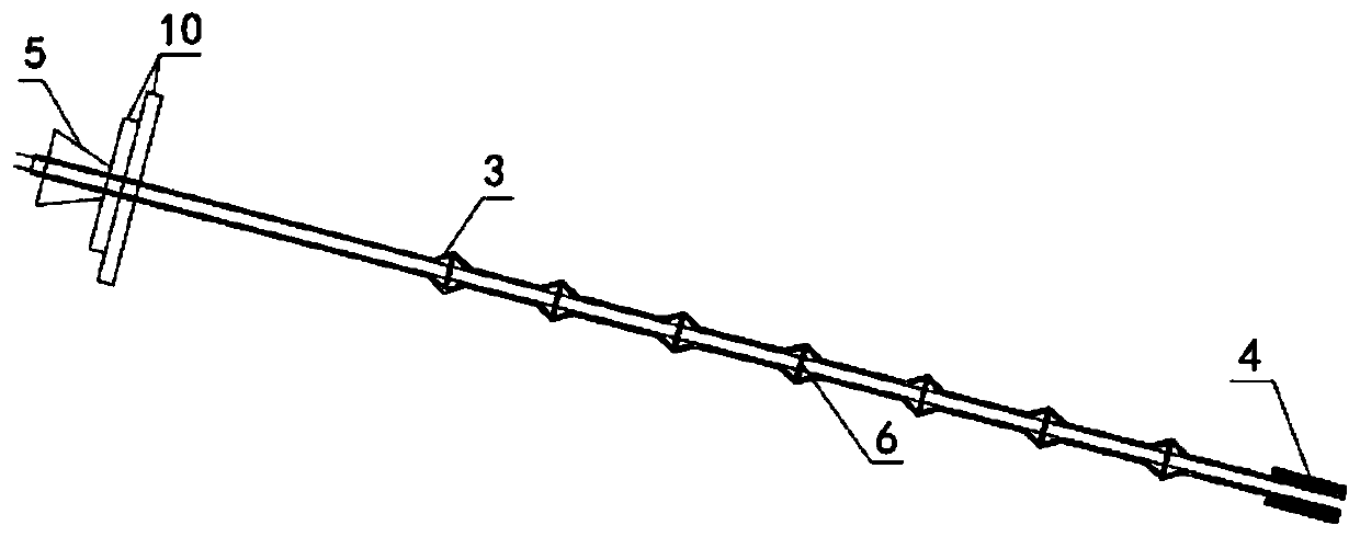 Retractable teasel thorn type anchor cable suitable for weak soil and construction method