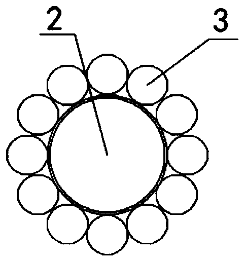 Retractable teasel thorn type anchor cable suitable for weak soil and construction method