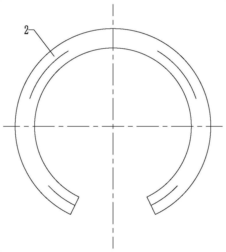 Fixing device for oil seal of rear axle swing frame of mining load wagon