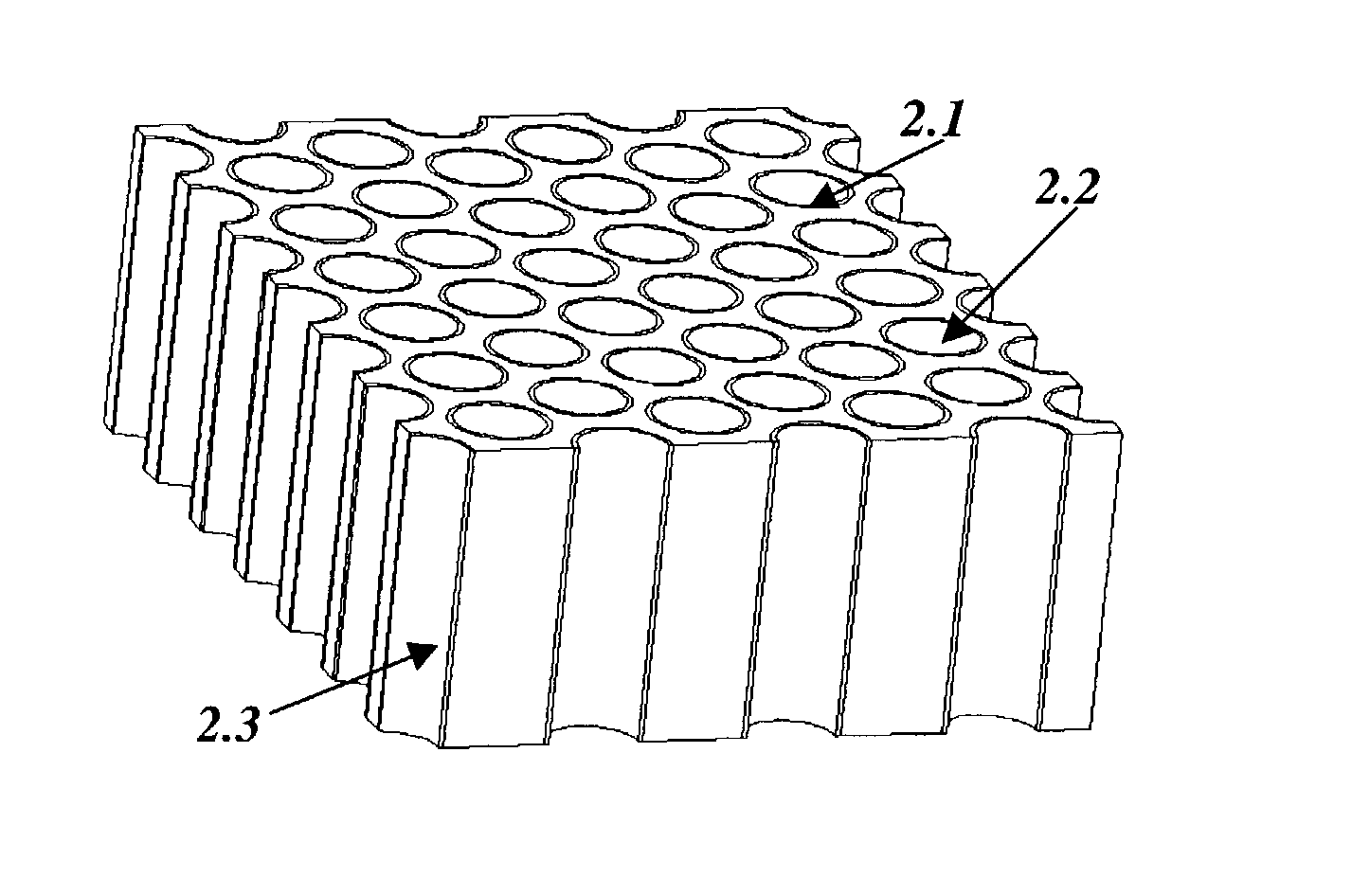 Spectral filter for green and shorter wavelengths