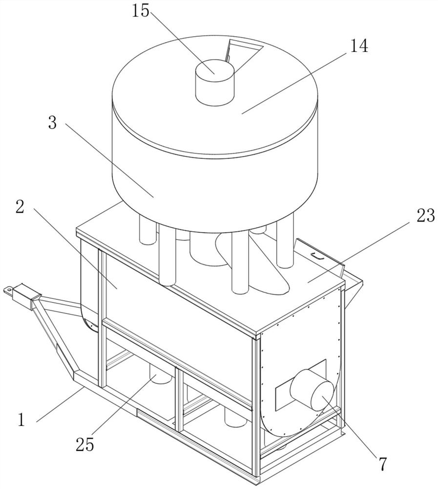 Fertilizer stirring device for planting