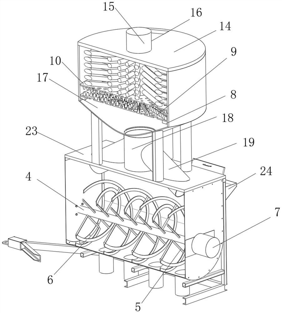 Fertilizer stirring device for planting