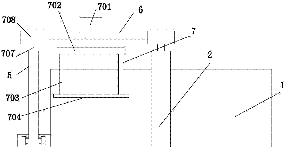 Mobile lifting device of disk bale plucker