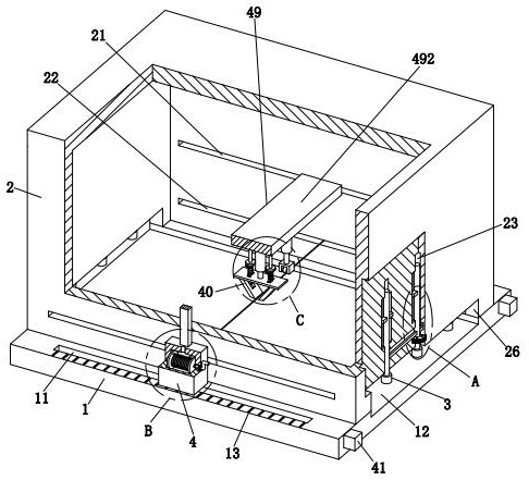 Wood board cutting and scribing device for furniture production