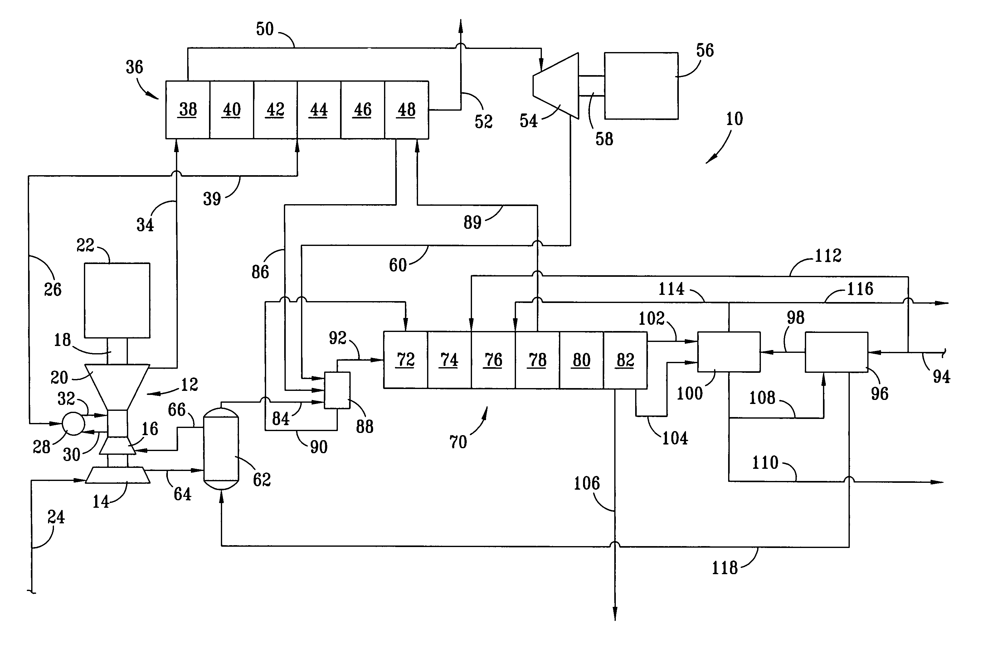 Method for producing a distillate stream from a water stream containing at least one dissolved solid