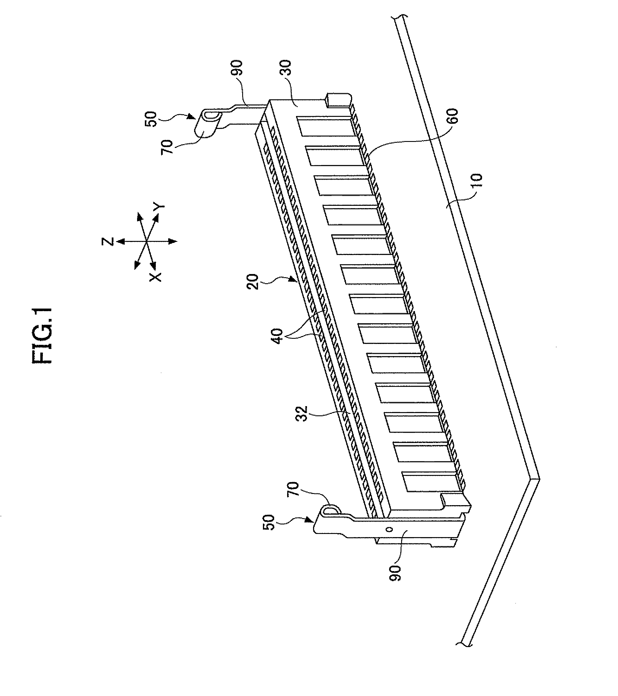 Board connecting connector