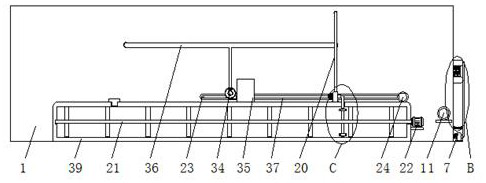 Environment-friendly building material drying and spraying device with pre-cleaning function