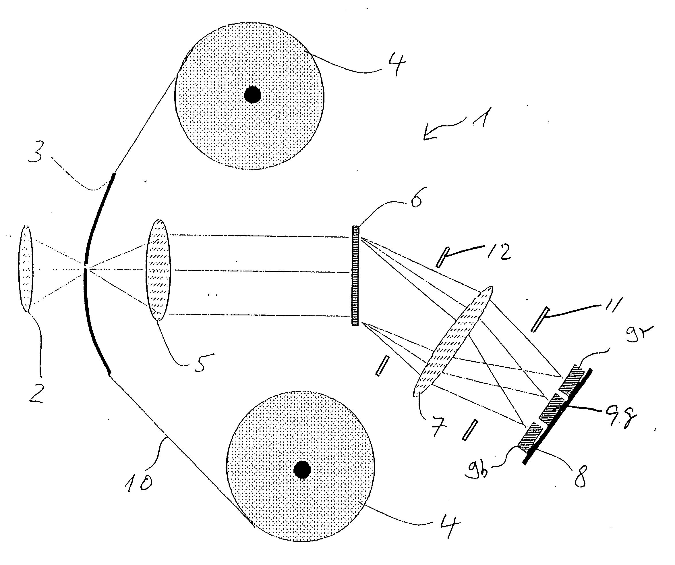 Film scanner for color originals