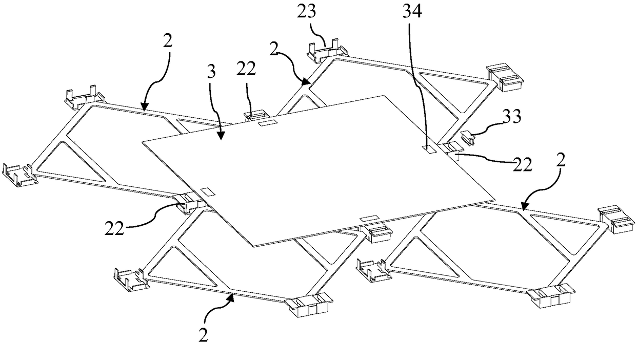 Underfloor heating assembly and paving method thereof