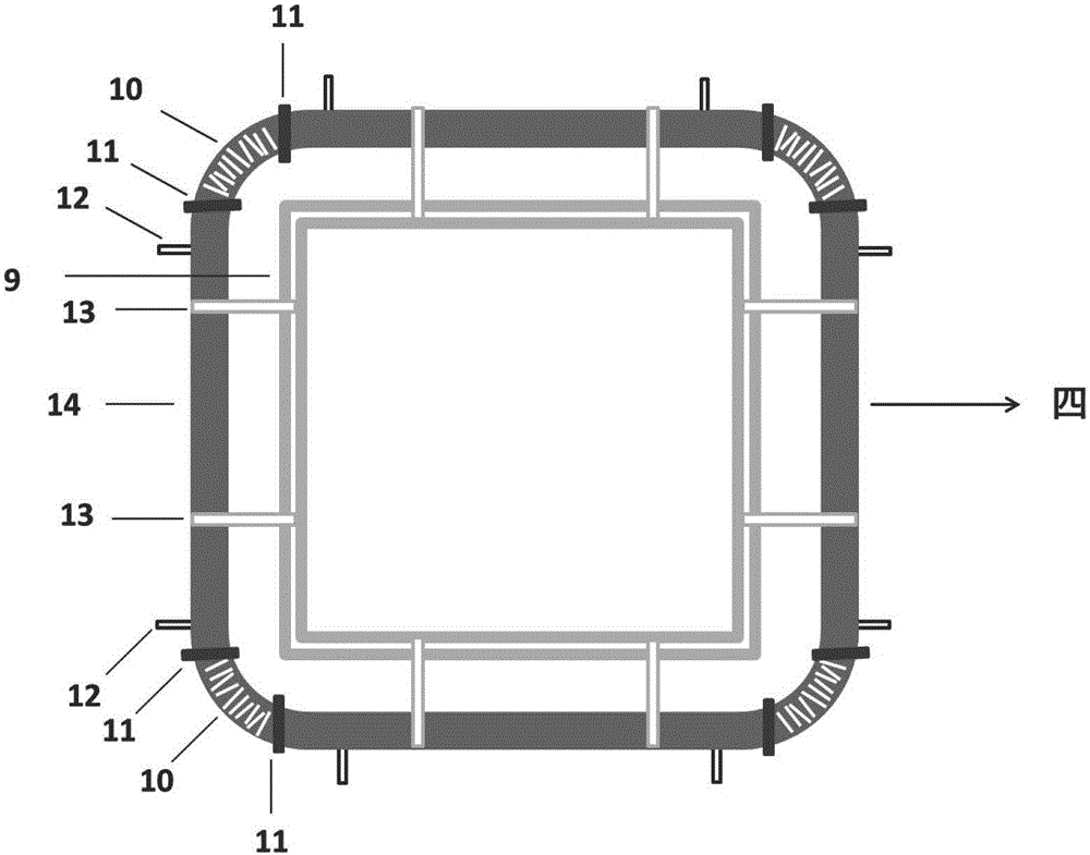 Flowing reaction device allowing forming and growing of new particles of atmospheric aerosol