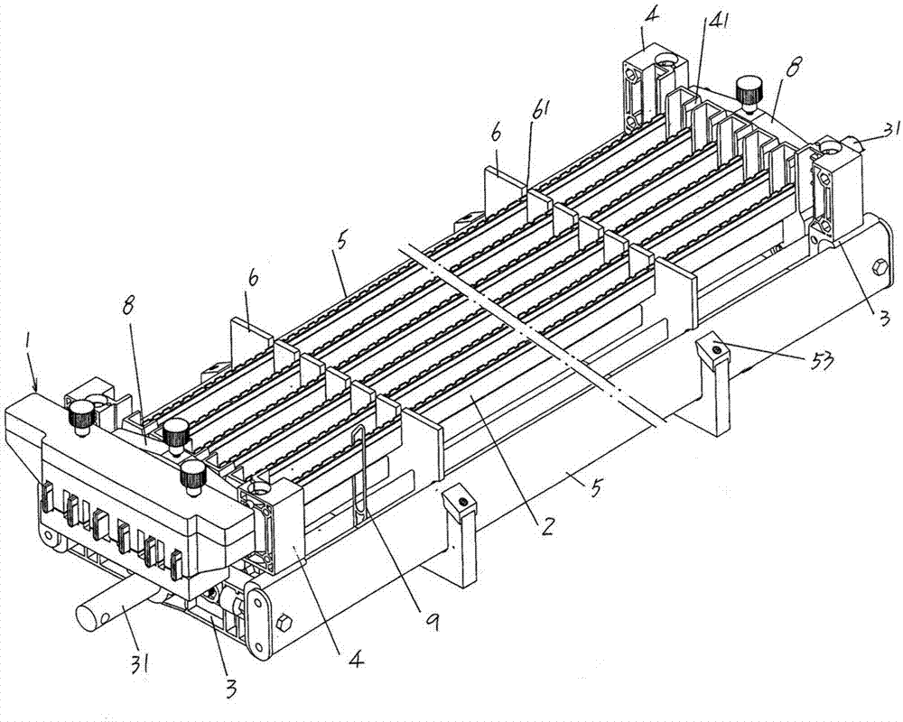 Warp stopping frame