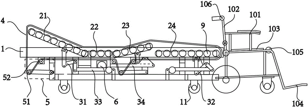 Roller-type patient transfer device and method thereof for transferring patients