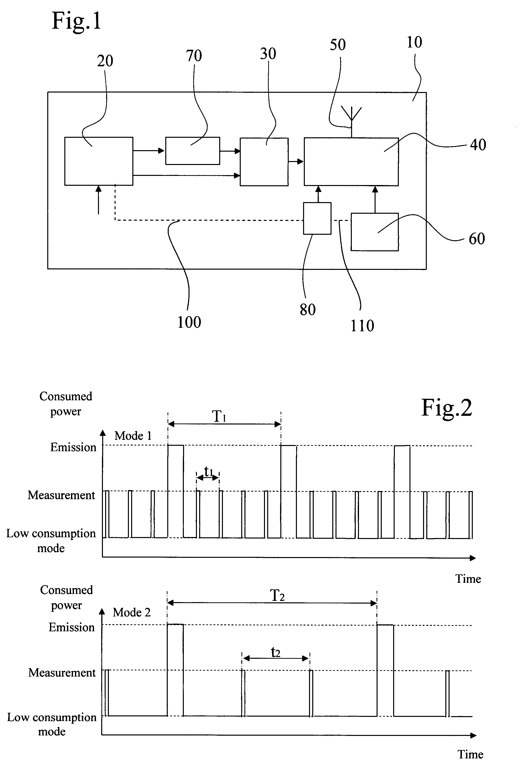 Method of operating a self-powered home automation sensor device for detecting the existence of and/or for measuring the intensity of a physical phenomenon