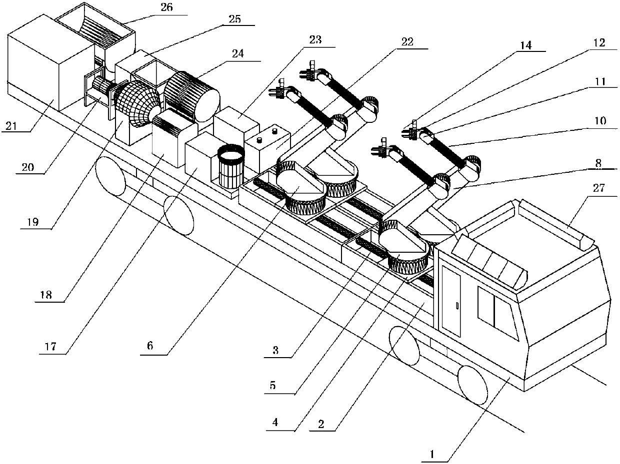 Automatic operation system for comprehensive tunnel defect treatment and method