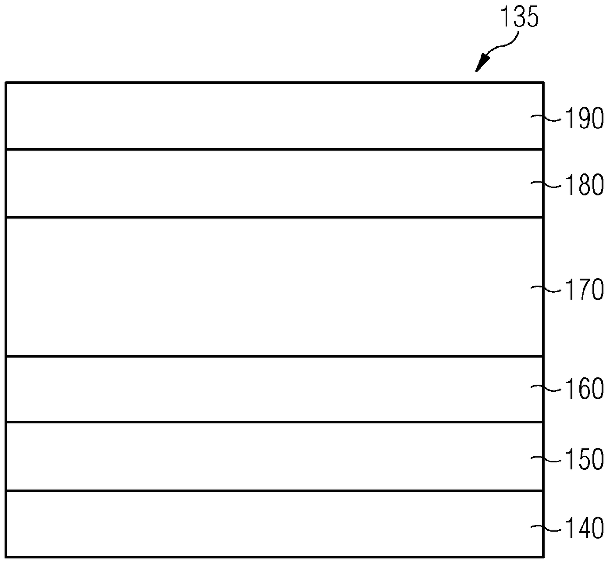 Method for producing a layer with perovskite material and device with a layer of this type