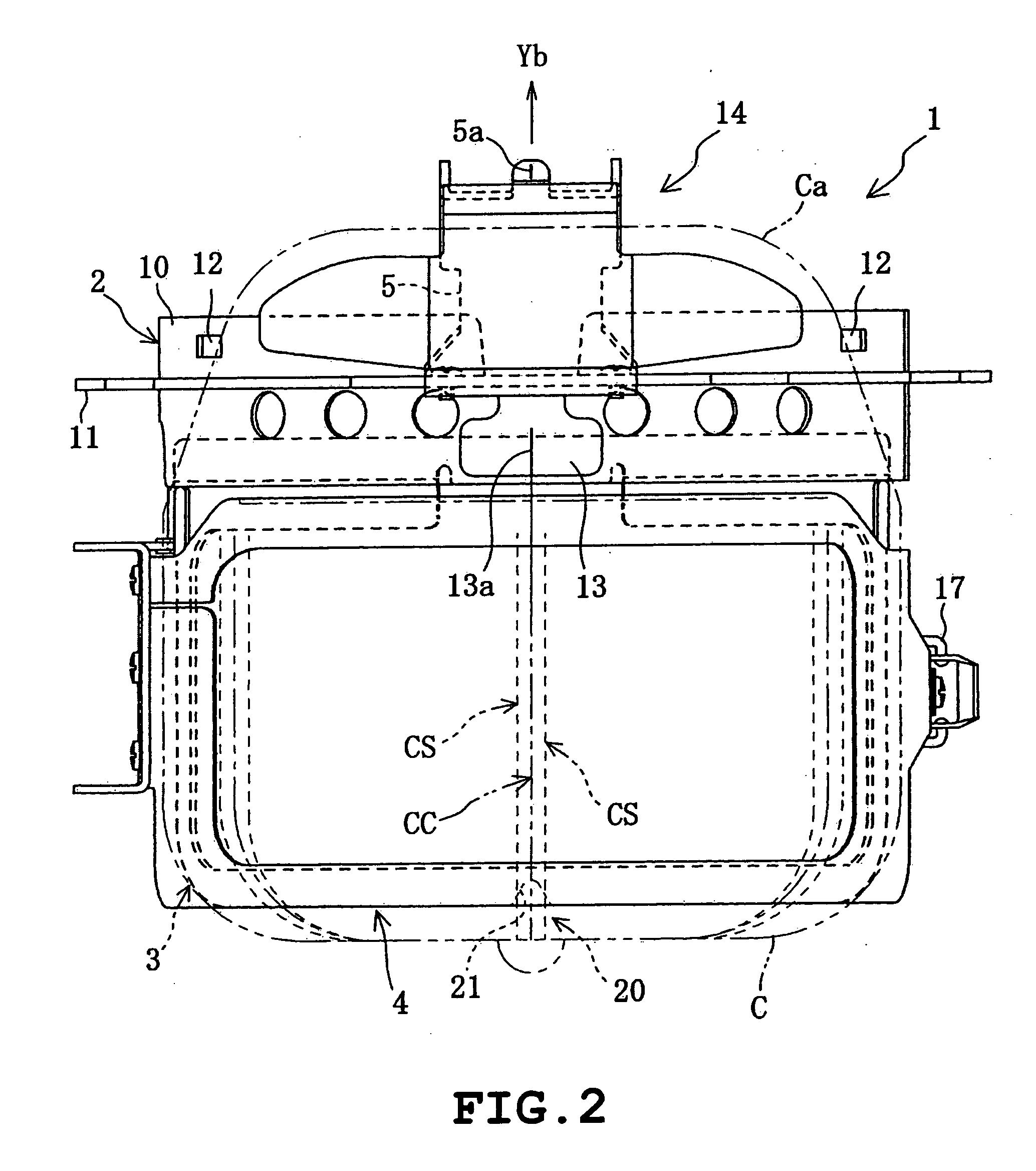 Cap frame and cap-frame setting frame