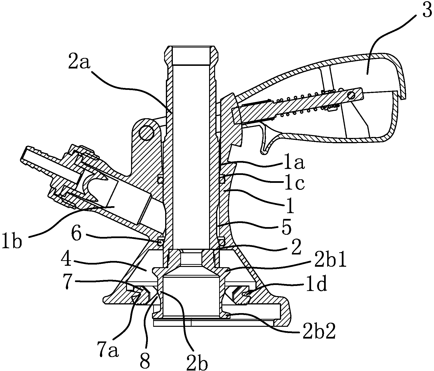 Beer outlet valve of beer barrel