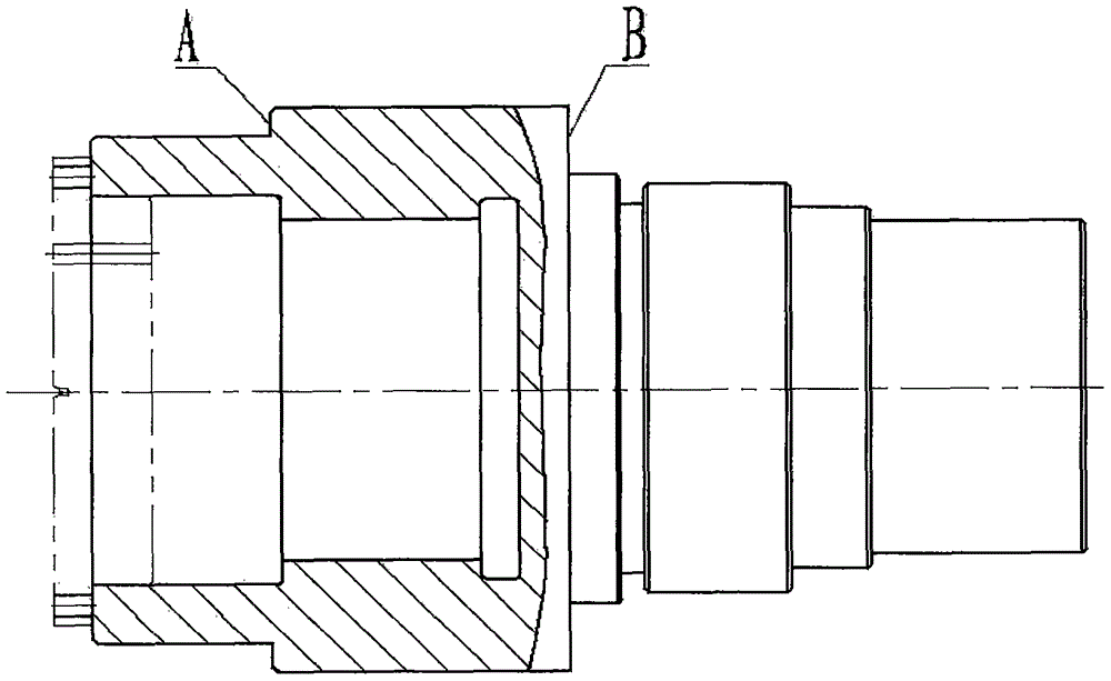 In-shaft spline and outer circle coaxiality machining and positioning device and process method