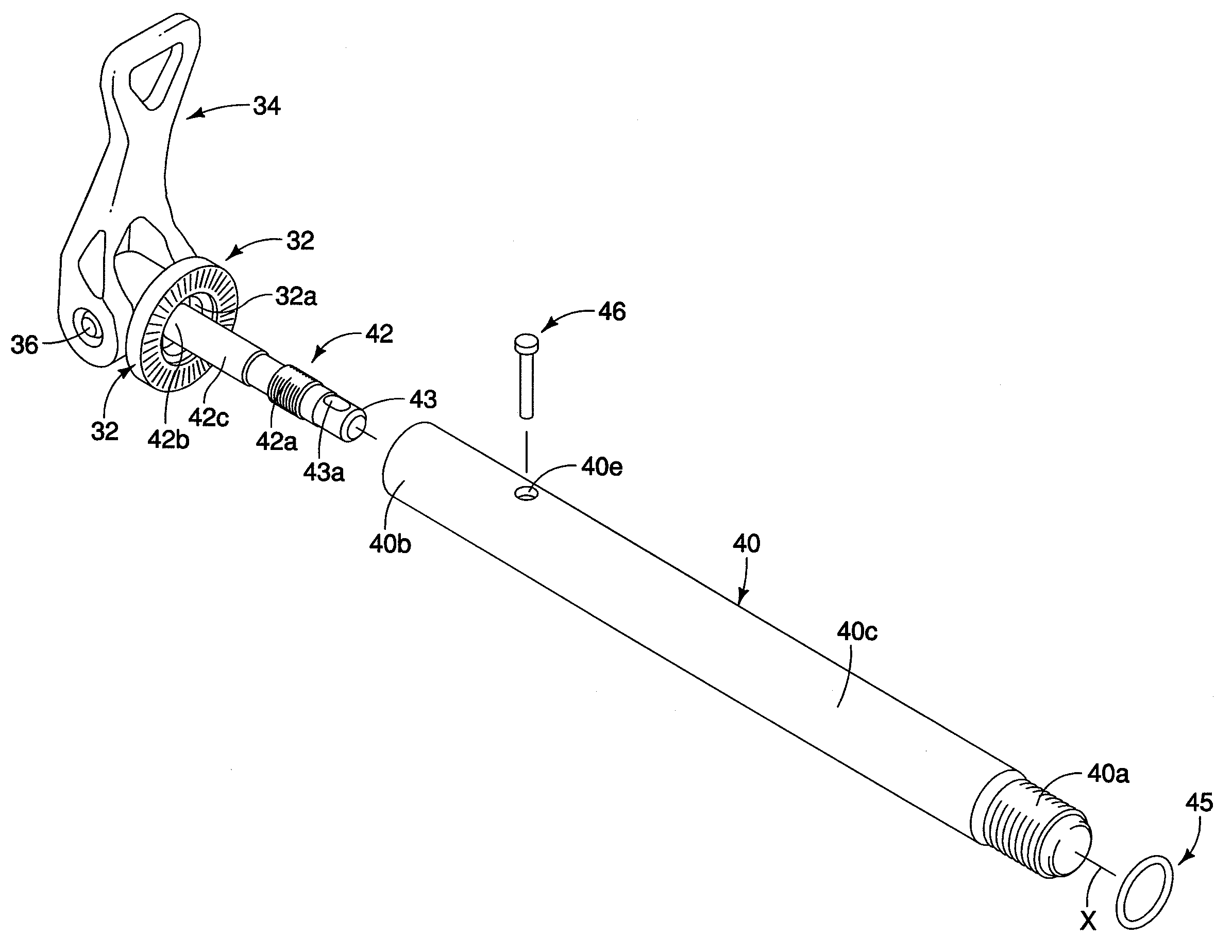 Bicycle component securing structure