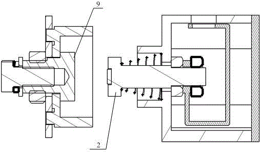 Quick-replacing battery box electric connection device for electric vehicle