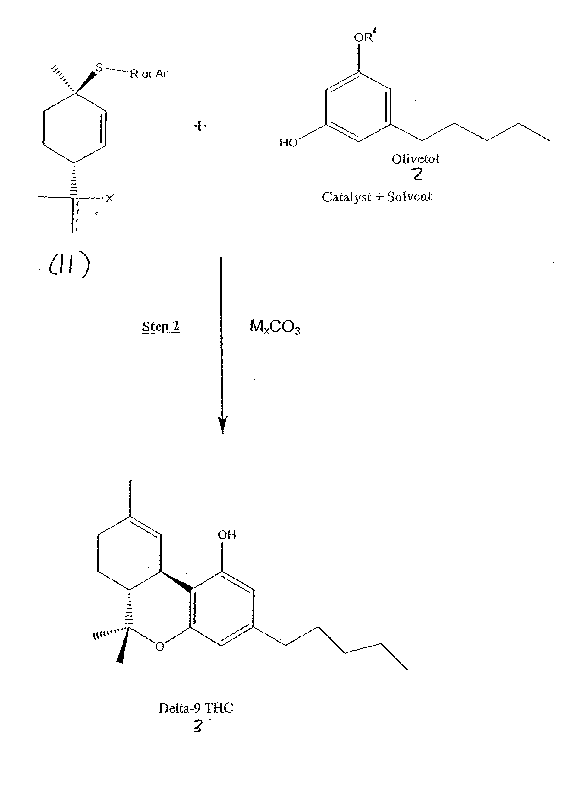 Methods and Intermediates for the Synthesis of Delta-9 Tetrahydrocannabinol