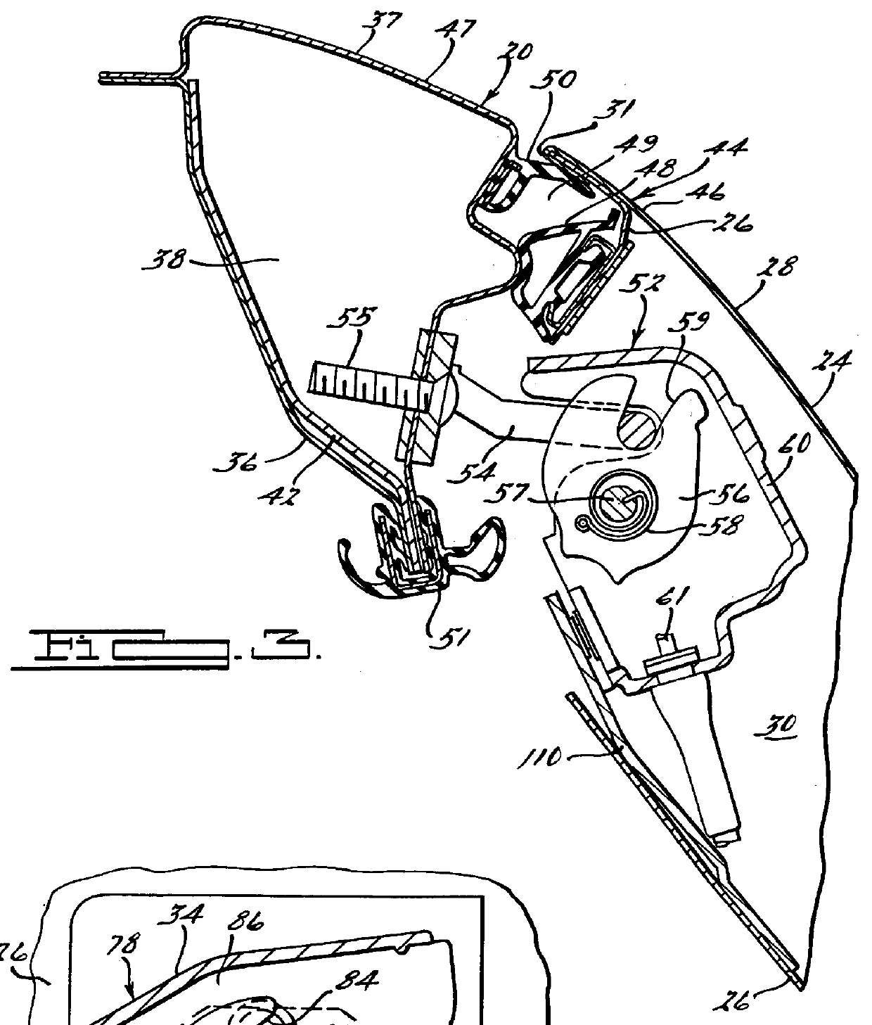 Door assembly for pick-up trucks