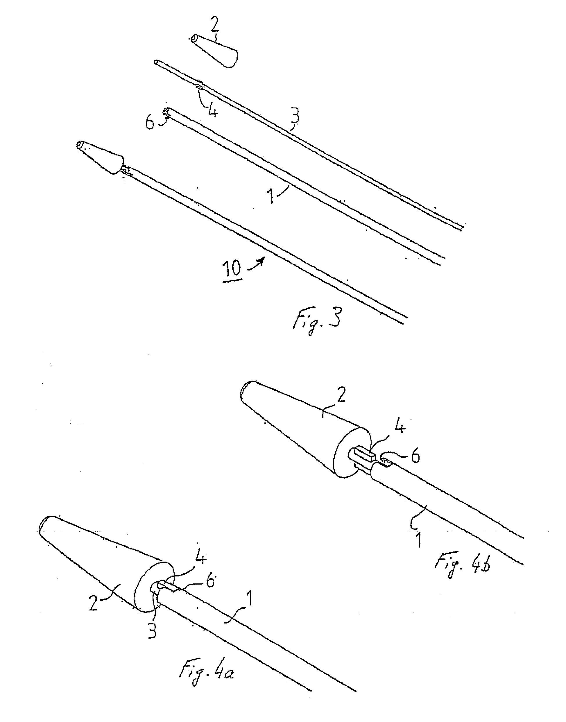 Device for removing and smearing cells