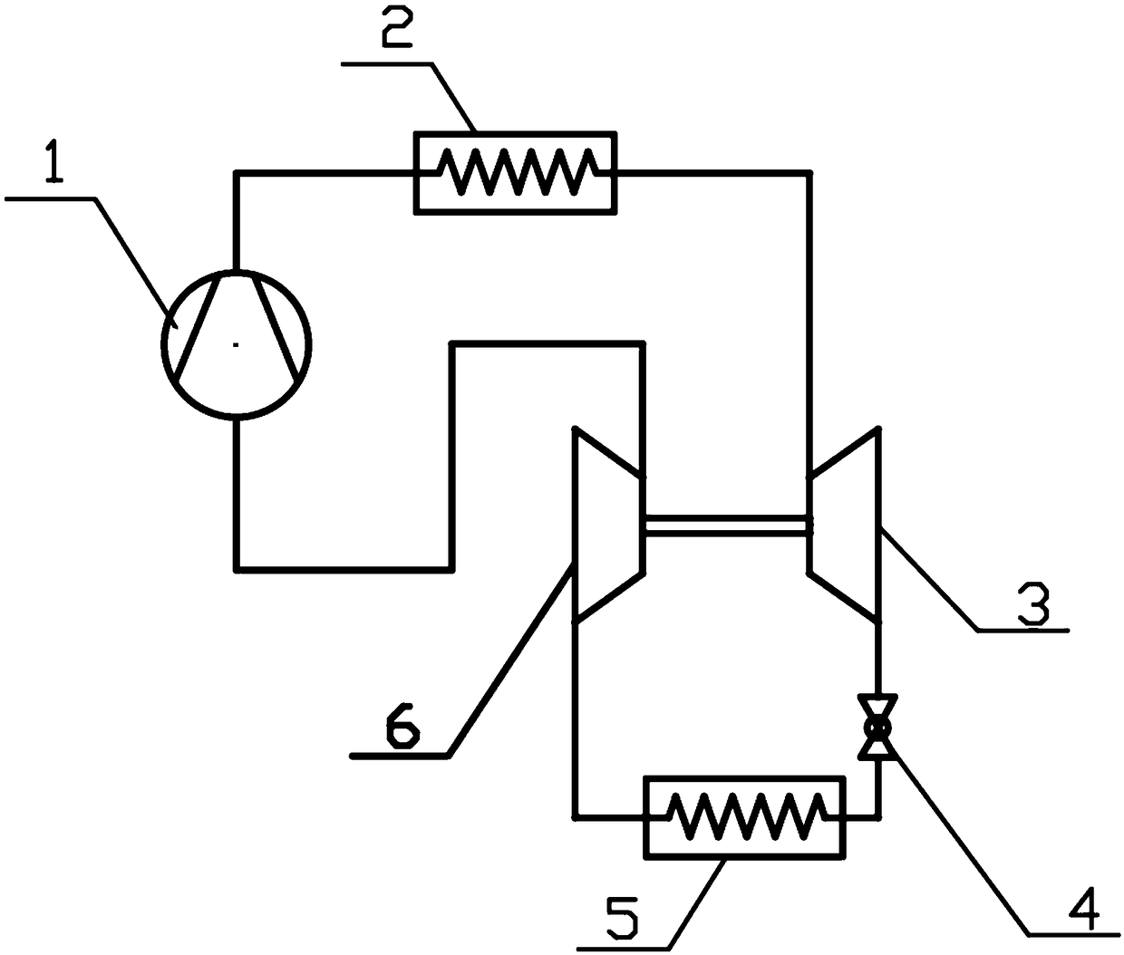 Two-stage compression refrigeration system with expansion and pressurization