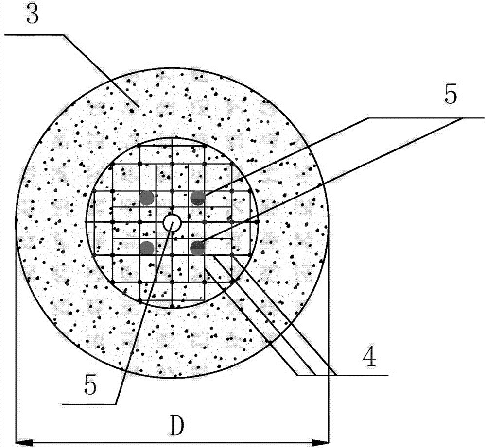 A kind of anti-pull prestressed anchored gravel pile with bottom expansion-multi-stage side expansion and its construction method