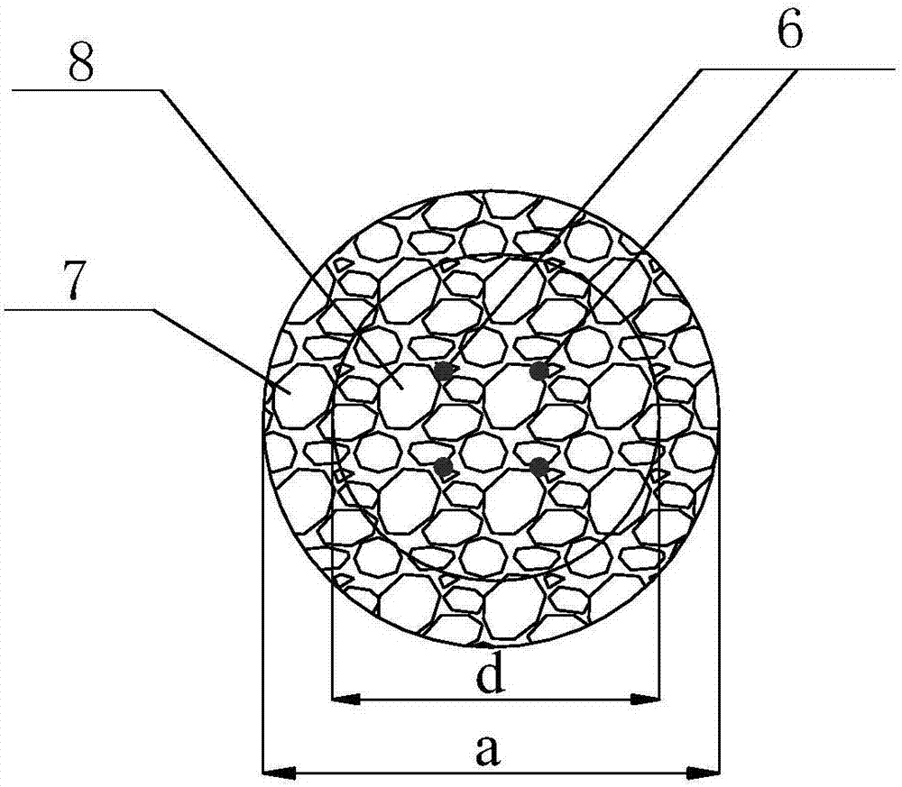 A kind of anti-pull prestressed anchored gravel pile with bottom expansion-multi-stage side expansion and its construction method