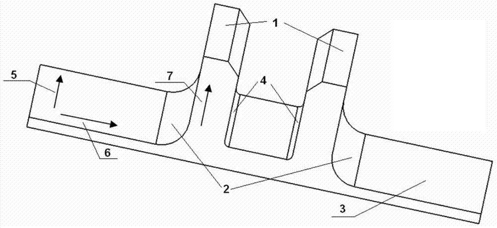 Composite material pi-type lug interface and integral co-curing forming method