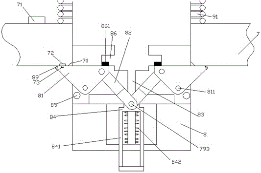 Novel fastening device used for display equipment and using method thereof