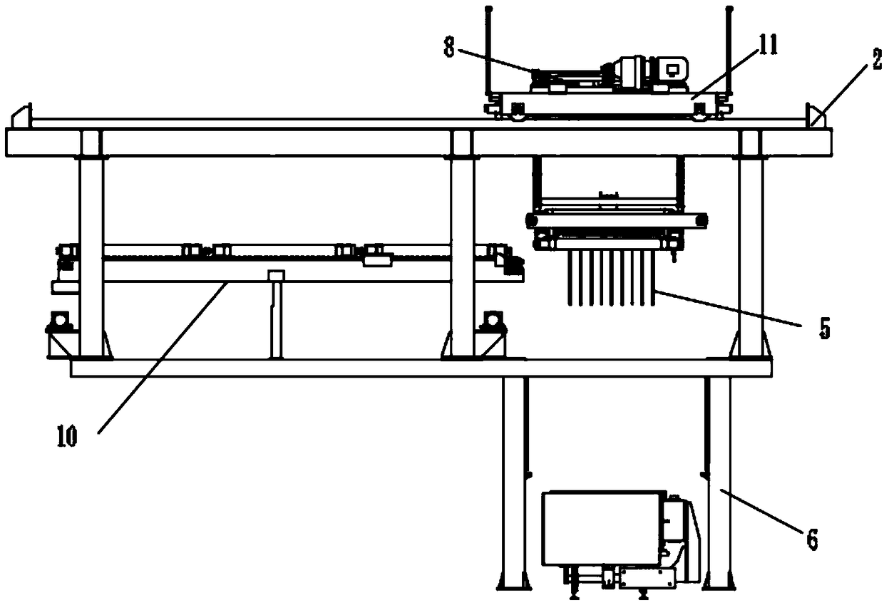 Aerated concrete drill plugging and pulling crane