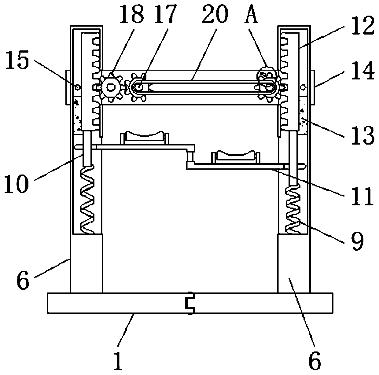 Folding auxiliary leg-pressing device for physical training